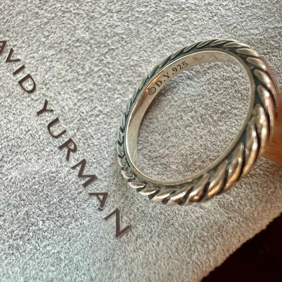 David Yurman Size 5.25 Sterling Sculpted Cable Classics Ring - Picture 8 of 13